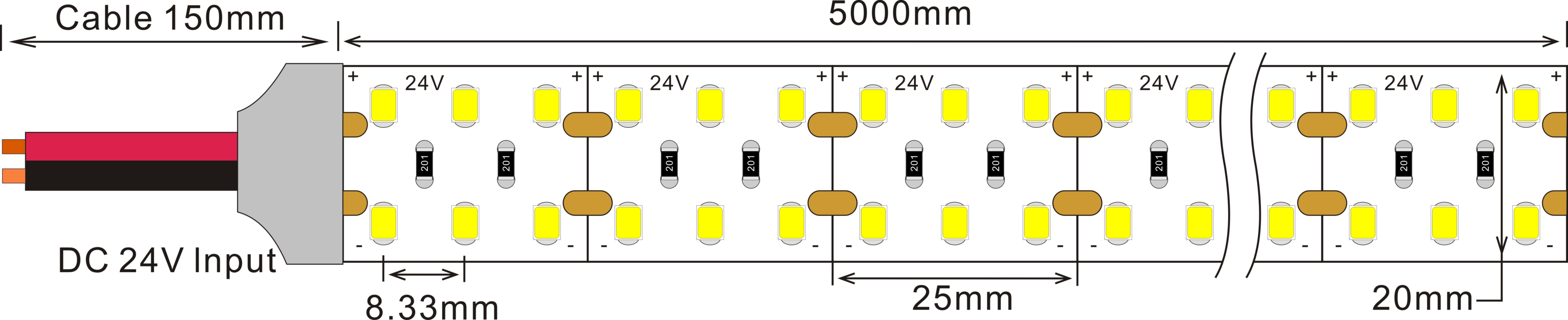 LM2835-WN240-24V-20MM-双排