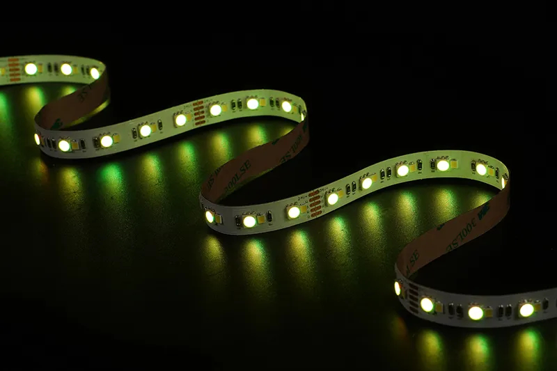 5050+2835 120leds/m RGB+W 24V 12MM
