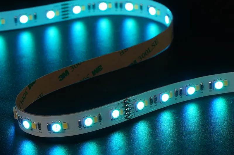 5050+2835 120leds/m RGB+W 24V 12MM
