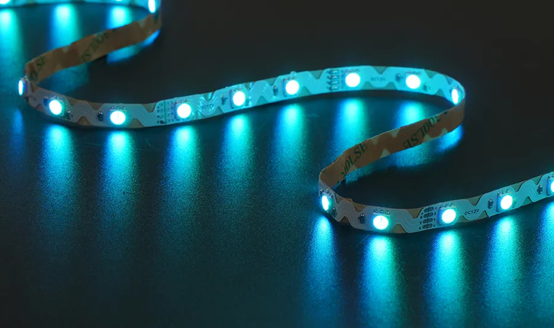 5050 48leds/m RGB 12V 8MM（S shape)